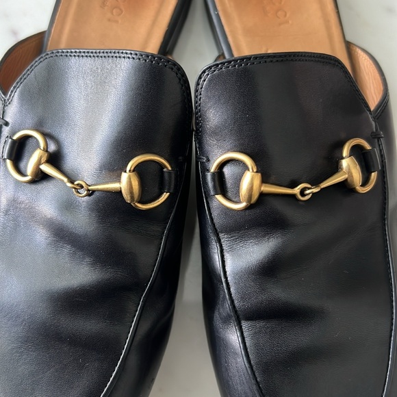 Gucci Black Leather Princetown Mules - Picture 4 of 11